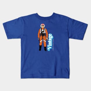 Vintage Collector T-65 Star Fighter Pilot action figure T-Shirt Kids T-Shirt